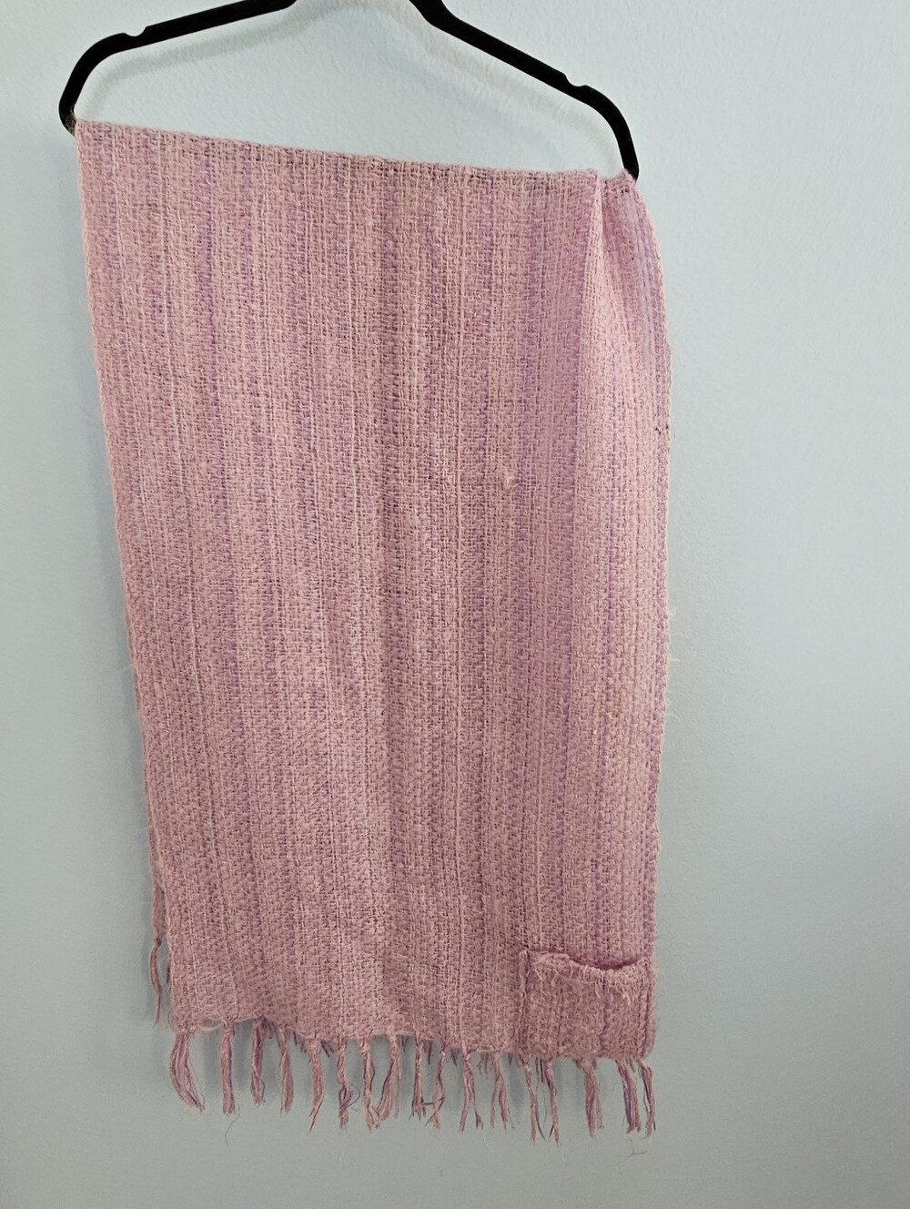 Vintage purple Fringe Knit Women’s Shawl